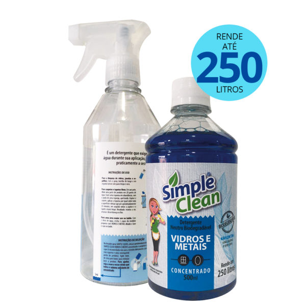 Kit Limpa Vidros e Metais 500ml